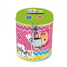 Skarbonka metalowa na zamek Lalaloopsy