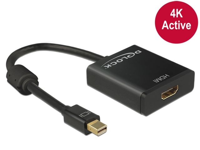 Adapter Displayport Mini 1.2(M)->HDMI(F) aktywny na kablu 