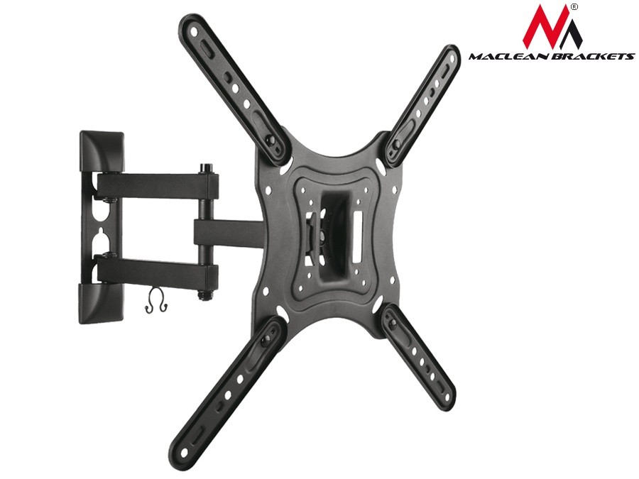 Uchwyt do telewizora lub monitora 23-55 cali 30kg uniwersalny MC-701 czarny max vesa 400x400