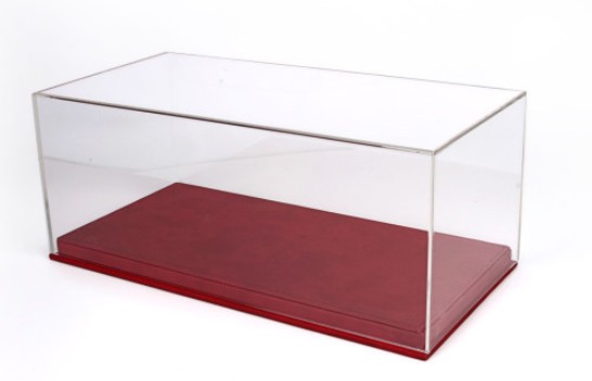 Gablota Display Case Leatherette Base + Display Case (czerwień)