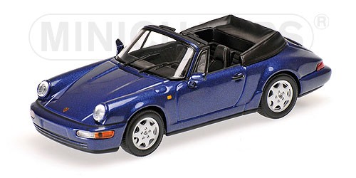 Porsche 911 Carrera 2 Cabriolet 1990 (blue metallic)