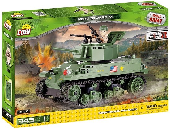 Klocki Armia M5A1 Stuart VI, 345 elementów