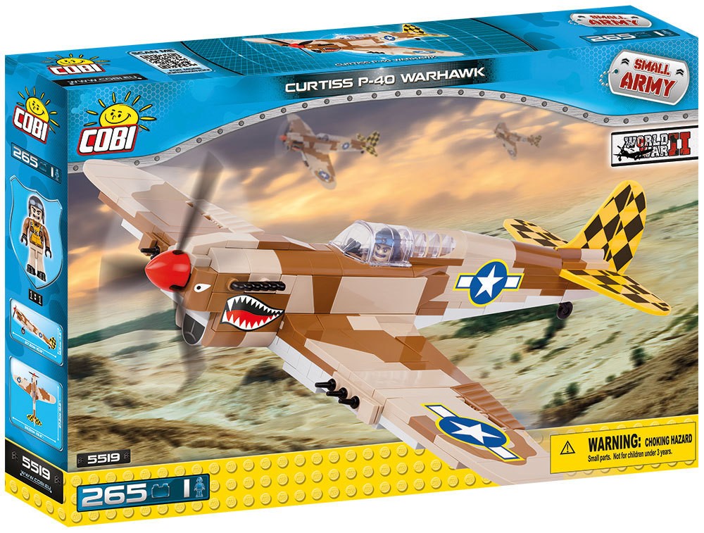 Klocki Armia Curtiss P-40K Warhawk