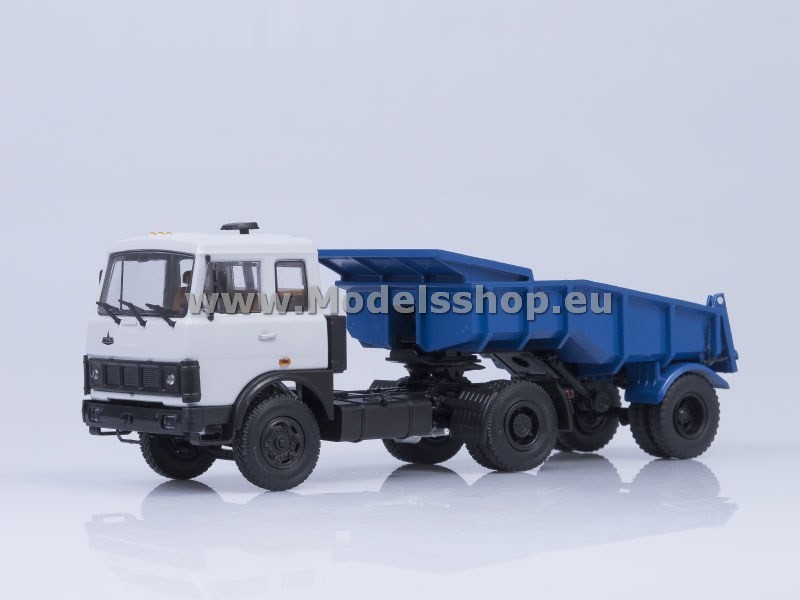 MAZ-5432 with Dumper (white/blue)