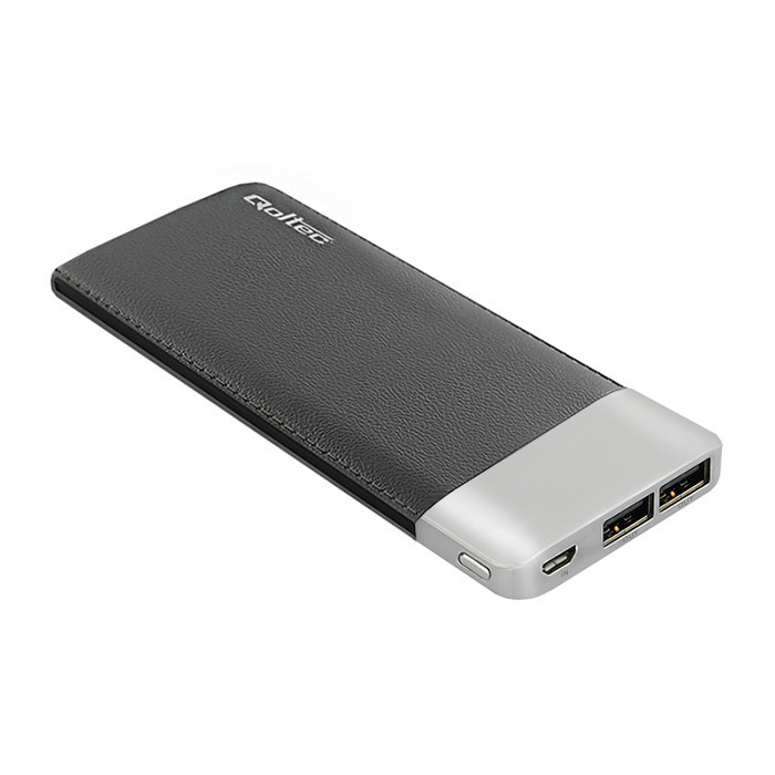 Power Bank | czarny | 10000mAh | Li-poly | 2x USB 2.1A 