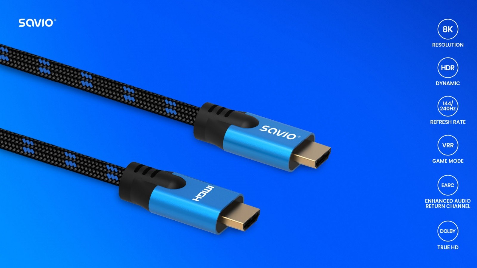 Savio Cable HDMI CL-143 v.2.1 3m