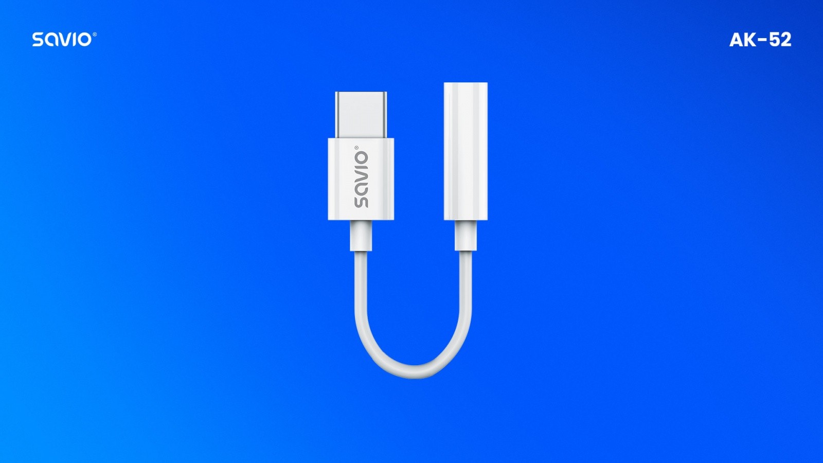 Savio Adapter AK-52 USB-C – Mini Jack 3