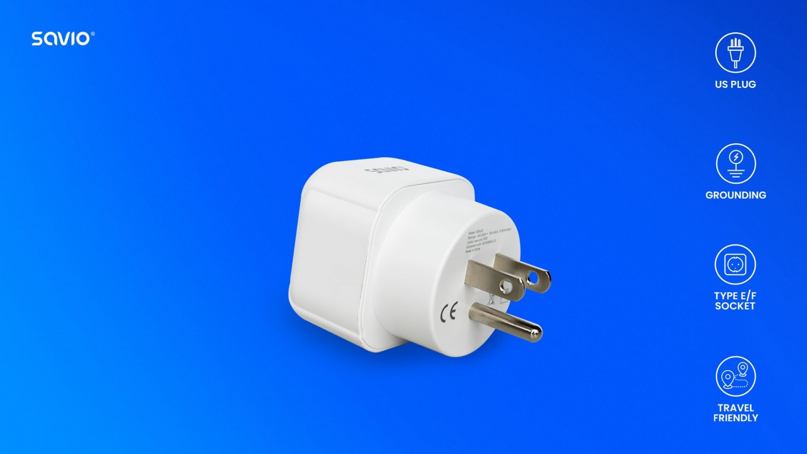 Savio Travel adapter AP-03 SAVIO